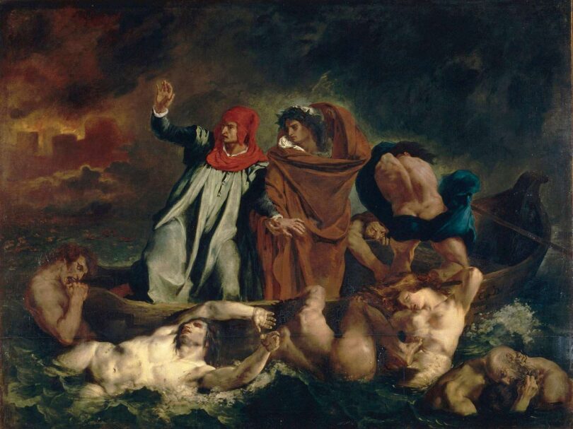 Eugène-Delacroix-Dante-și-Virgiliu-în-Infern