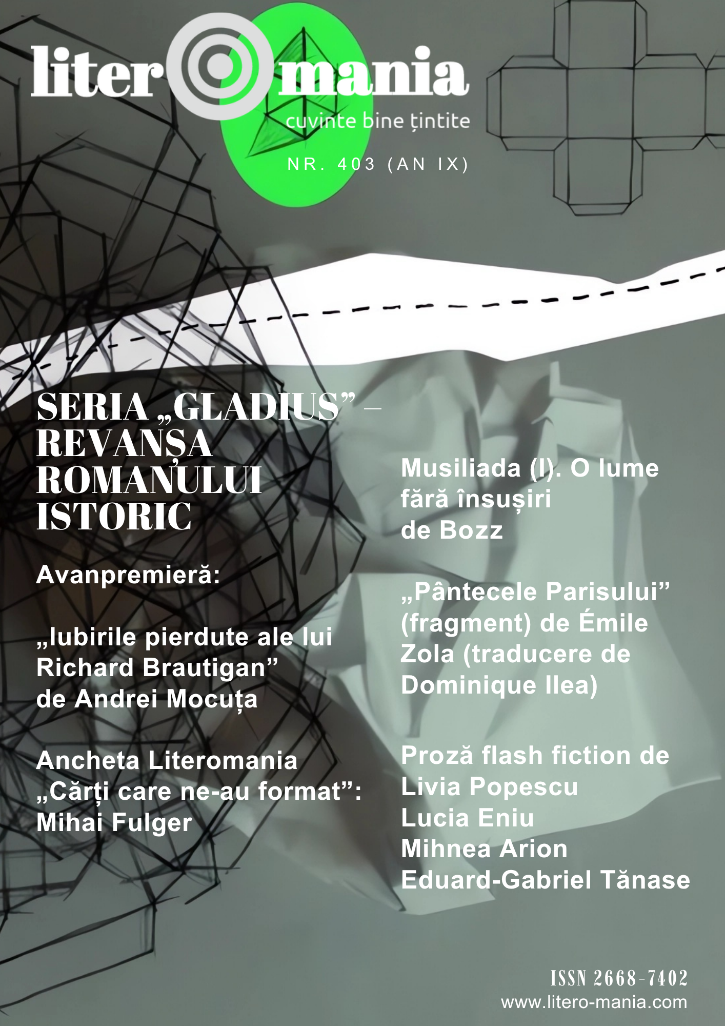 Copertă de Galya Popova (ilustrație la poemul „Homeland” de Marco Grosse)