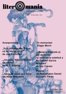 Literomania nr. 405: ilustrație copertă de Anca Smărăndache