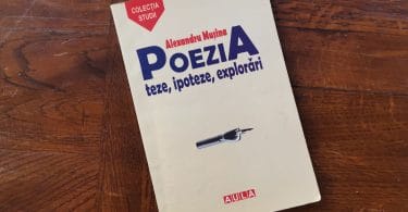 Coperta volumului „Poezia: teze, ipoteze, explorări” de Alexandru Mușina